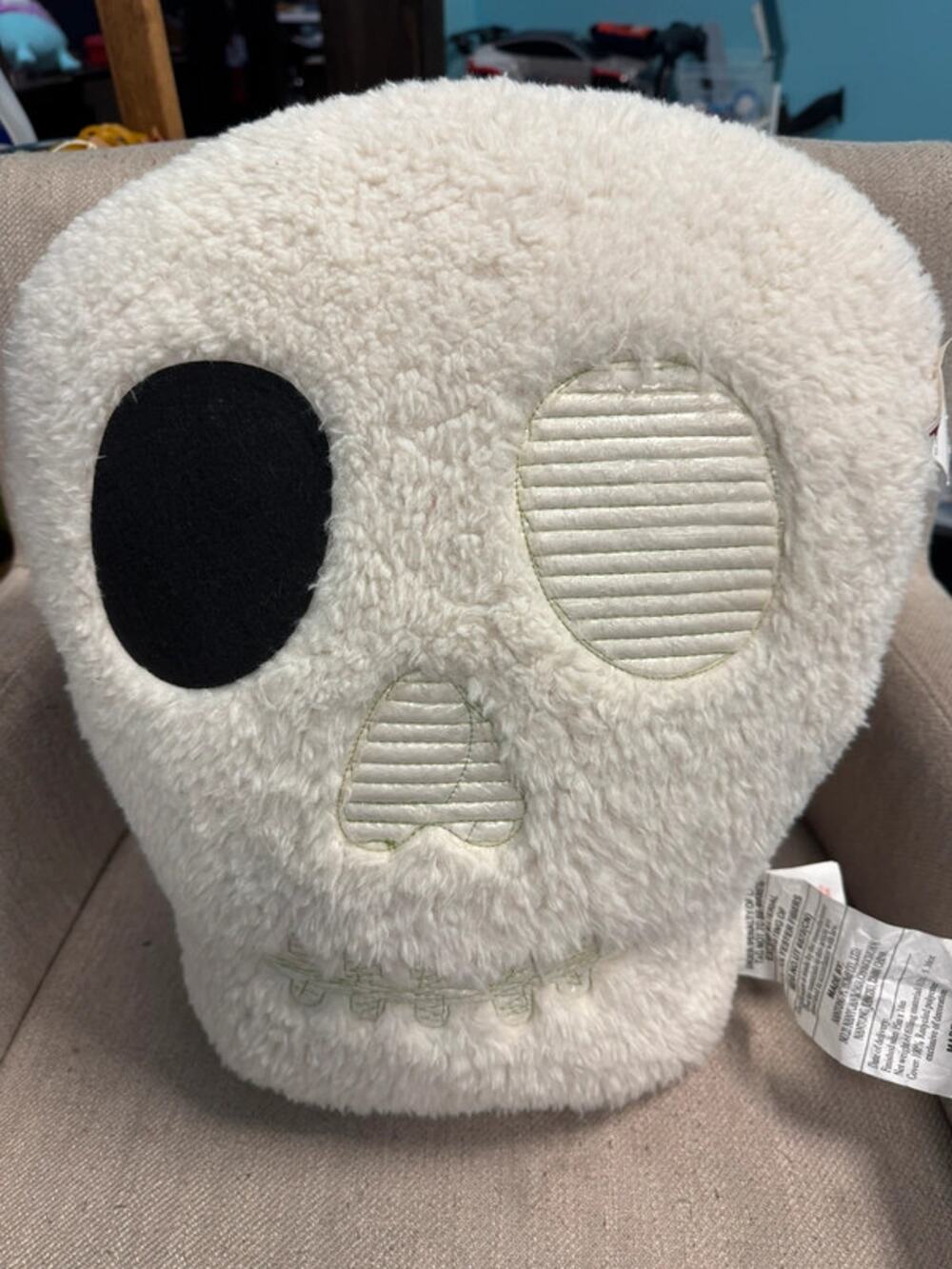 Cynthia Rowley Skull Pillow - 15x18